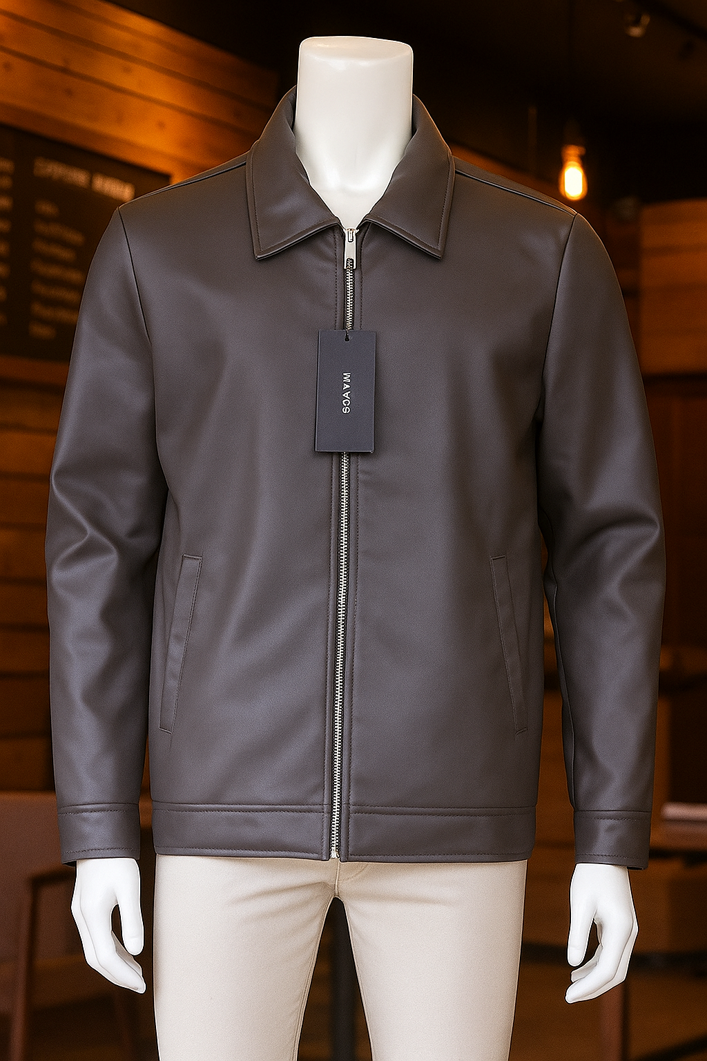 The Urban Classic Leather Zip Jacket