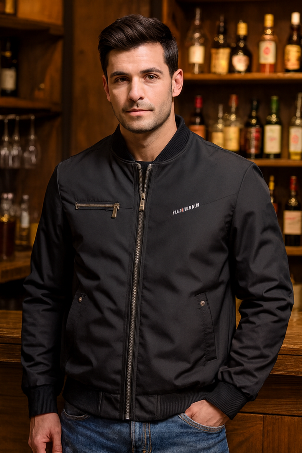 Parachute Fabric Baseball Style Jacket