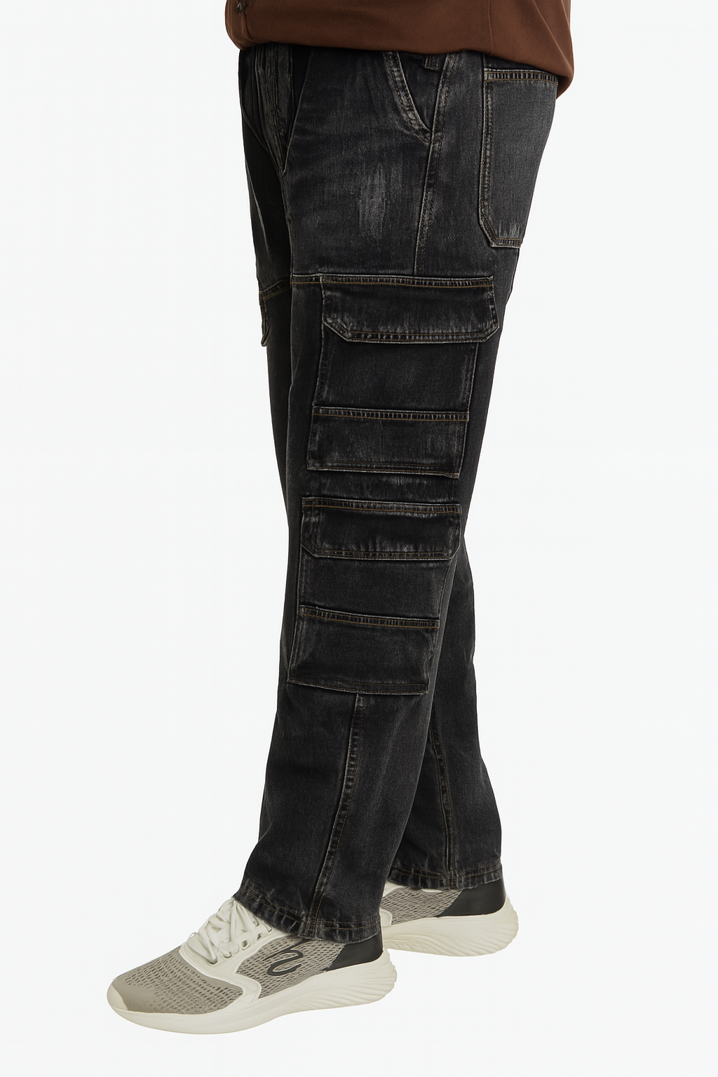 Baggy-Fit Cargo Jeans