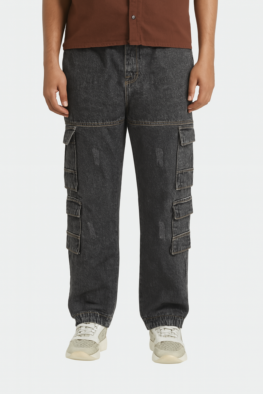 Baggy-Fit Cargo Jeans