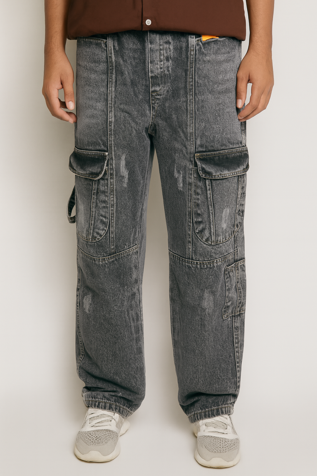Baggy-Fit Cargo Jeans